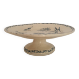 Dish on Iron Earth base with Carnations