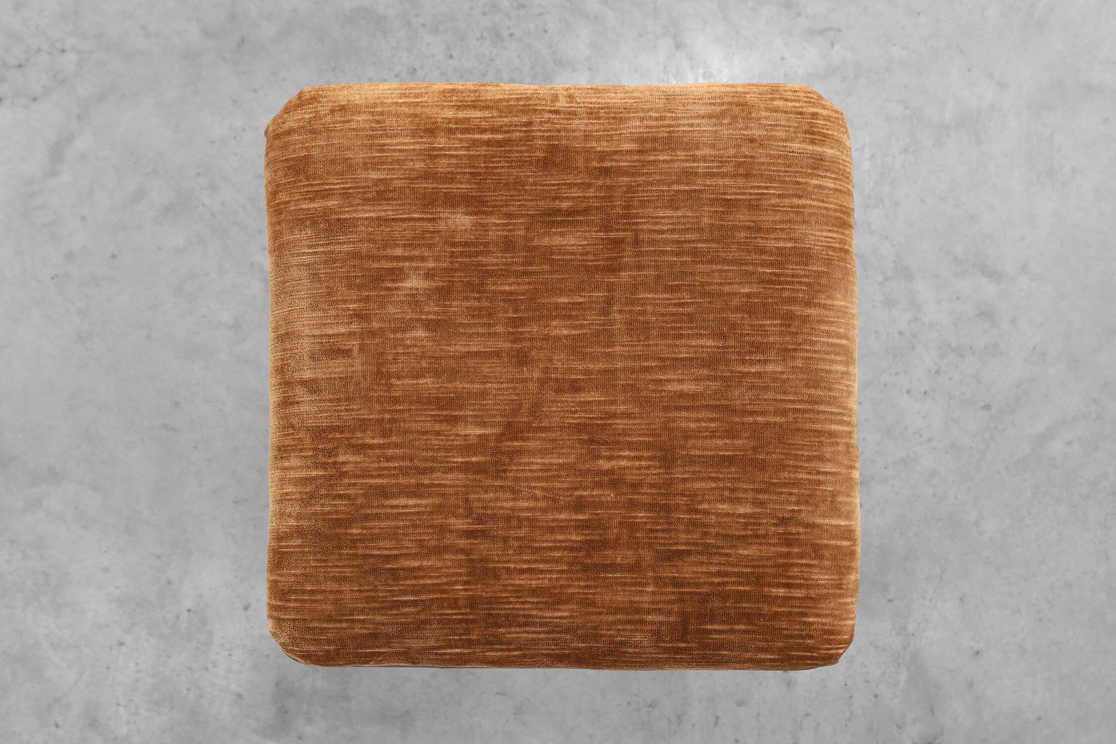 Art Deco Walnut Stool with Original Fabric, Italy 1920s