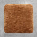 Art Deco Walnut Stool with Original Fabric, Italy 1920s