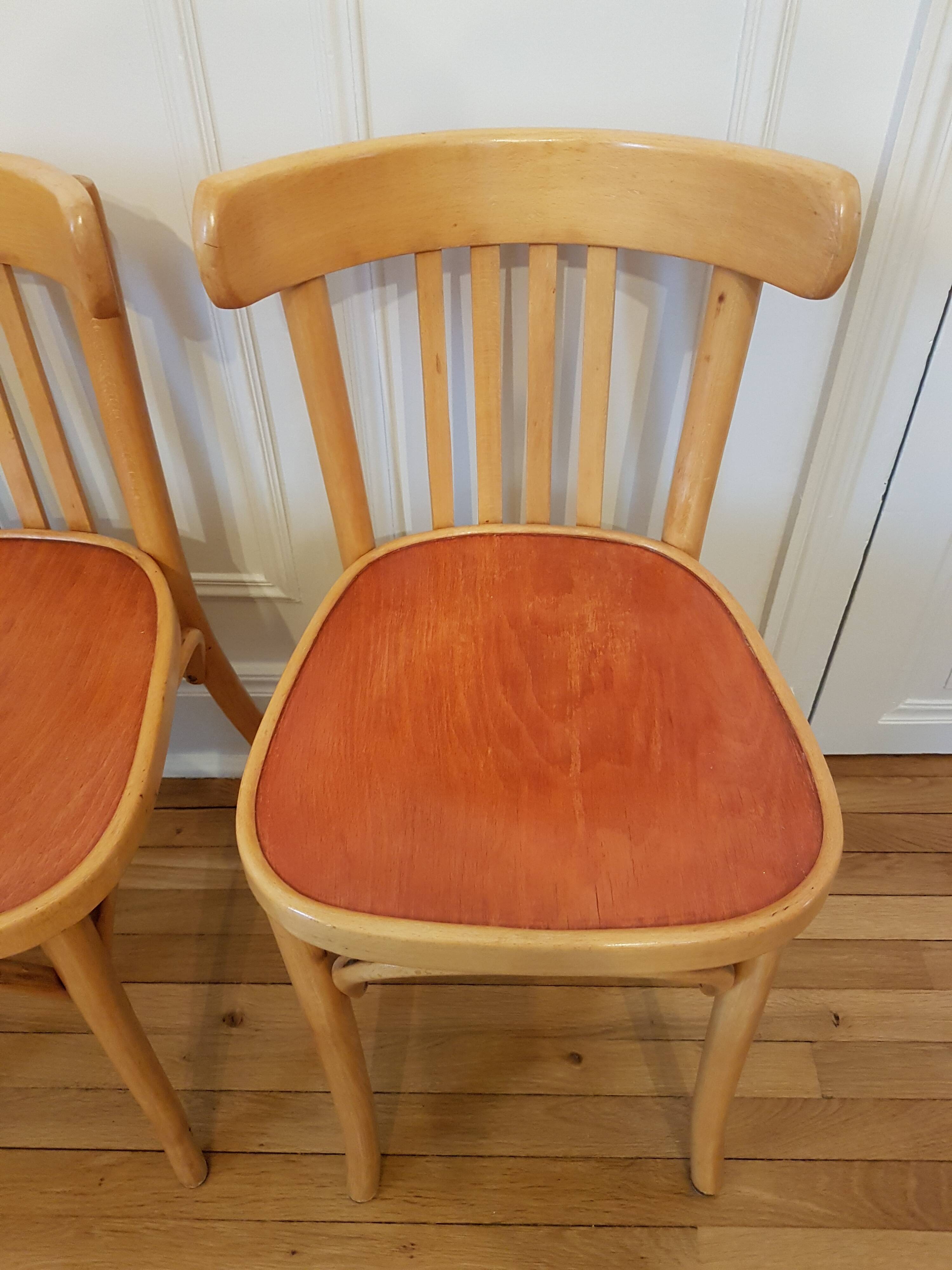 Series of 4 bistro chairs