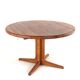Table à manger extensible ronde 'Arden' 2x - teck - style mid-century moderne