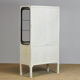 Glass & iron medical cabinet, 1970s