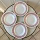 Set of 4 hollow plates Badonviller years 30-40