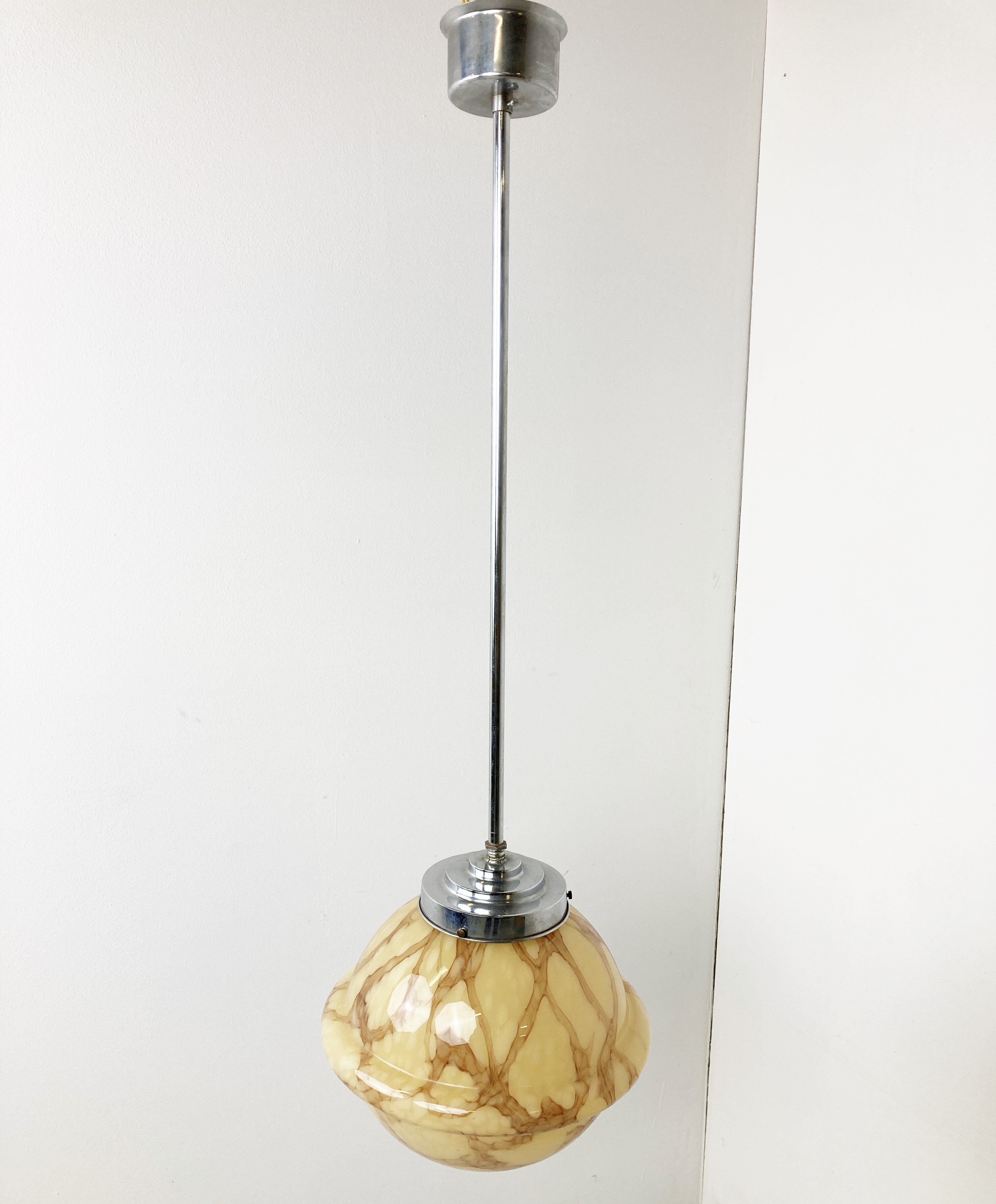 Antique art deco pendant light 1930s