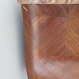 Louis XV curved chest of drawers