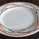 Old plate with geometric pattern Lunéville France