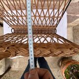 Rattan magazine rack