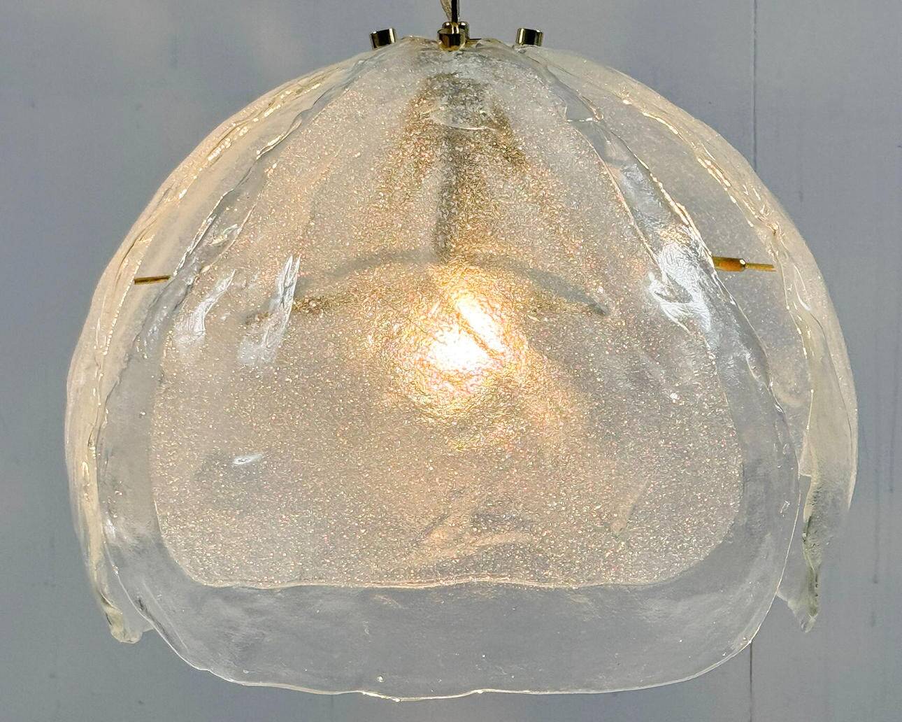 Kaiser Leuchten. Ceiling lamp/pendant lamp, Murano glass, Germany, 1960s.