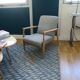 Fauteuil floating zag celadon Red Edition