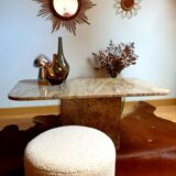 Vintage travertine coffee table