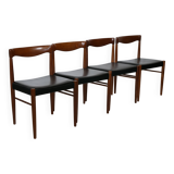 Chaises de salle à manger en teck HW Klein pour Bramin années 1960