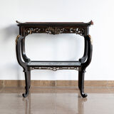 Japanese-style wooden side table mounted Gabriel Viardot