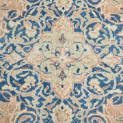 Tapis persan classique bleu et pêche