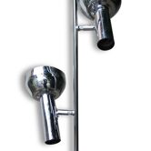 Lampadaire chrome 2 spots