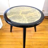 Pedestal table piece of sofa fiberglass 60s