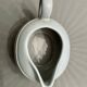 Grey earthenware cream pot