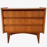 Scandinavian teak dressing table chest of drawers, Danish design, 1960s