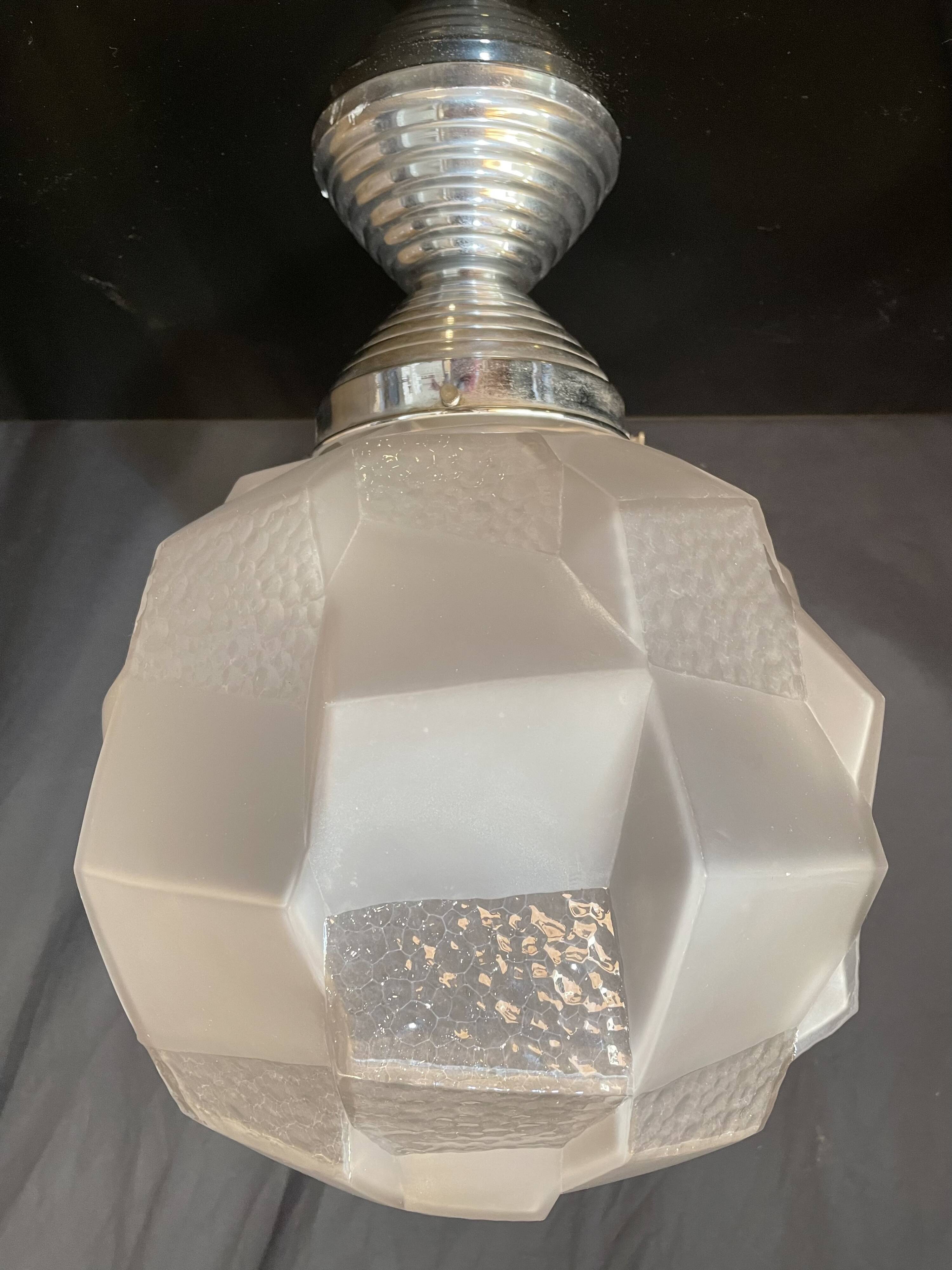 Globe pendant light 1930s/40s