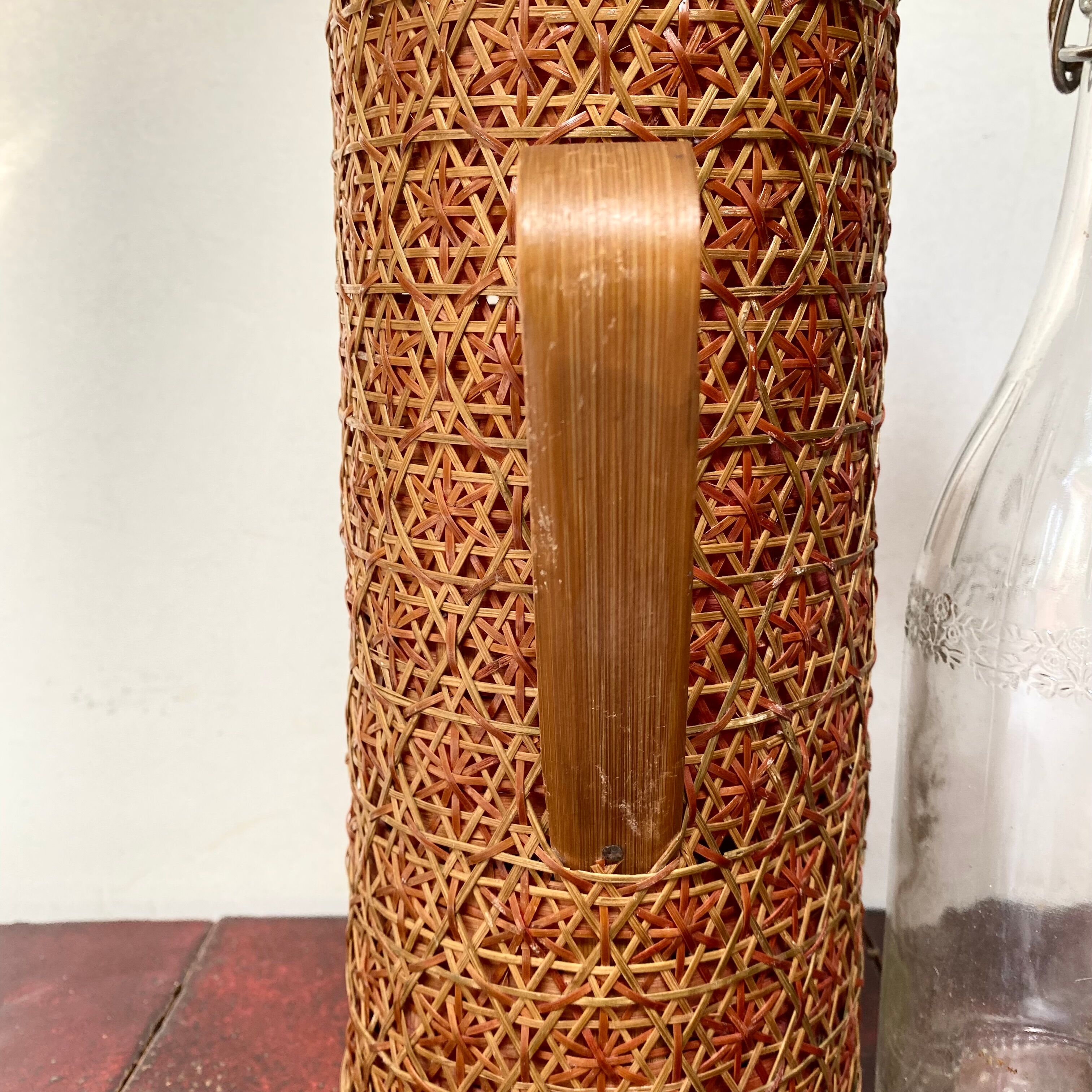 Bottle holder cover bamboo bottle