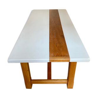 Solid Oak Farm Table 190 x90 x 75 approx.