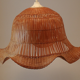 Suspension en rotin vintage forme tulipe