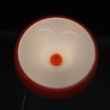 Rare vintage & designer red metal bouboule aluminor mood table lamp