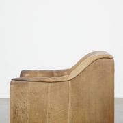 70s vintage buffalo leather design armchair from De Sede model DS44