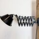 Industrial Black Enamel Scissor Wall Lamp, 1930s