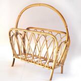 Rattan magazine holder