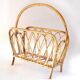 Rattan magazine holder
