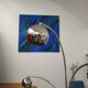 "Muguet" floor lamp by G. Reggiani in chrome metal from the 70s