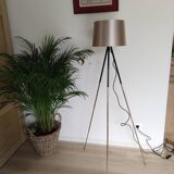 Reading floor lamp on black tripod tripod Christian Ghion style