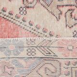 4x7 Pale Red & Beige Rustic Vintage Rug, 129x217Cm