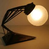 Lampe  fer forgé art déco