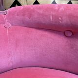 Louis XVI style bergère in pink velvet