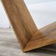Valentino coffee table by Cattelan Italia in glass, wood, and travertine