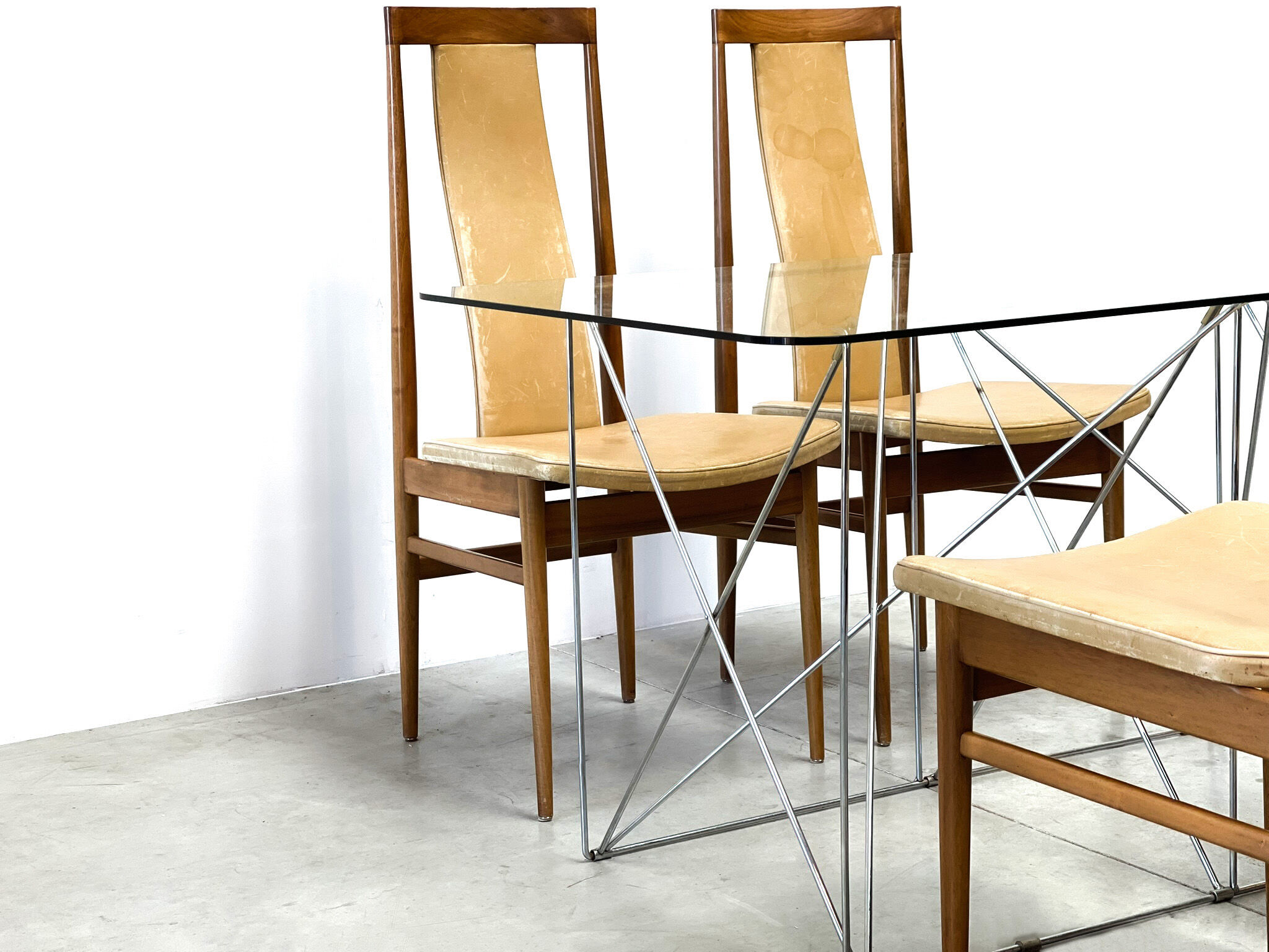 Oak dining chairs 1960s