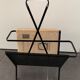Black metal magazine rack Mathieu Mategot 1950