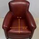 Pair of Small Club Armchairs in Sheepskin - Reproduction