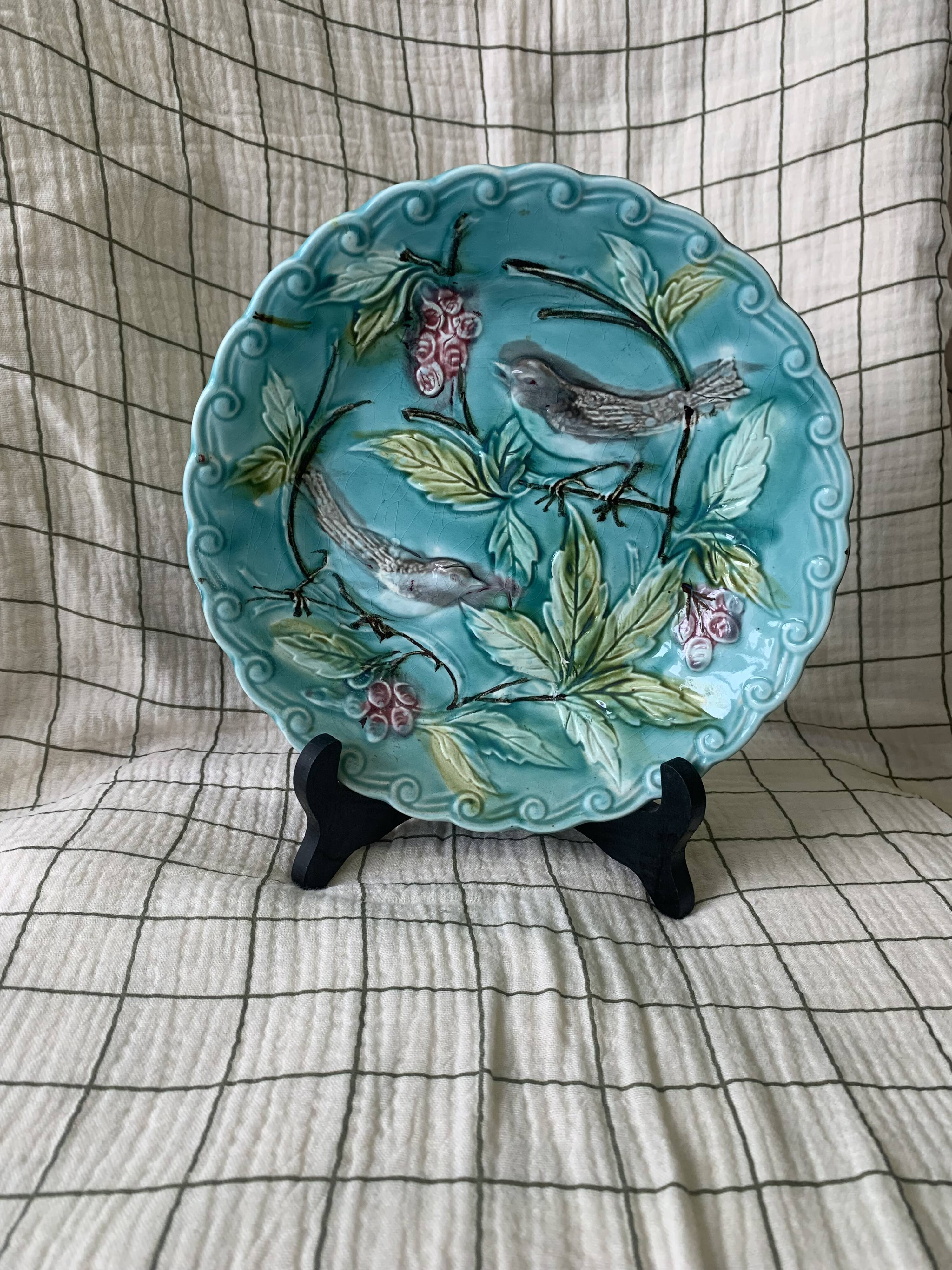 Assiette barbotine