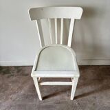 White wooden bistro chair