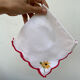 12 antique hand-embroidered linen napkins