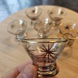 Service liqueur doré