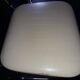 3 white skai chairs, 70's
