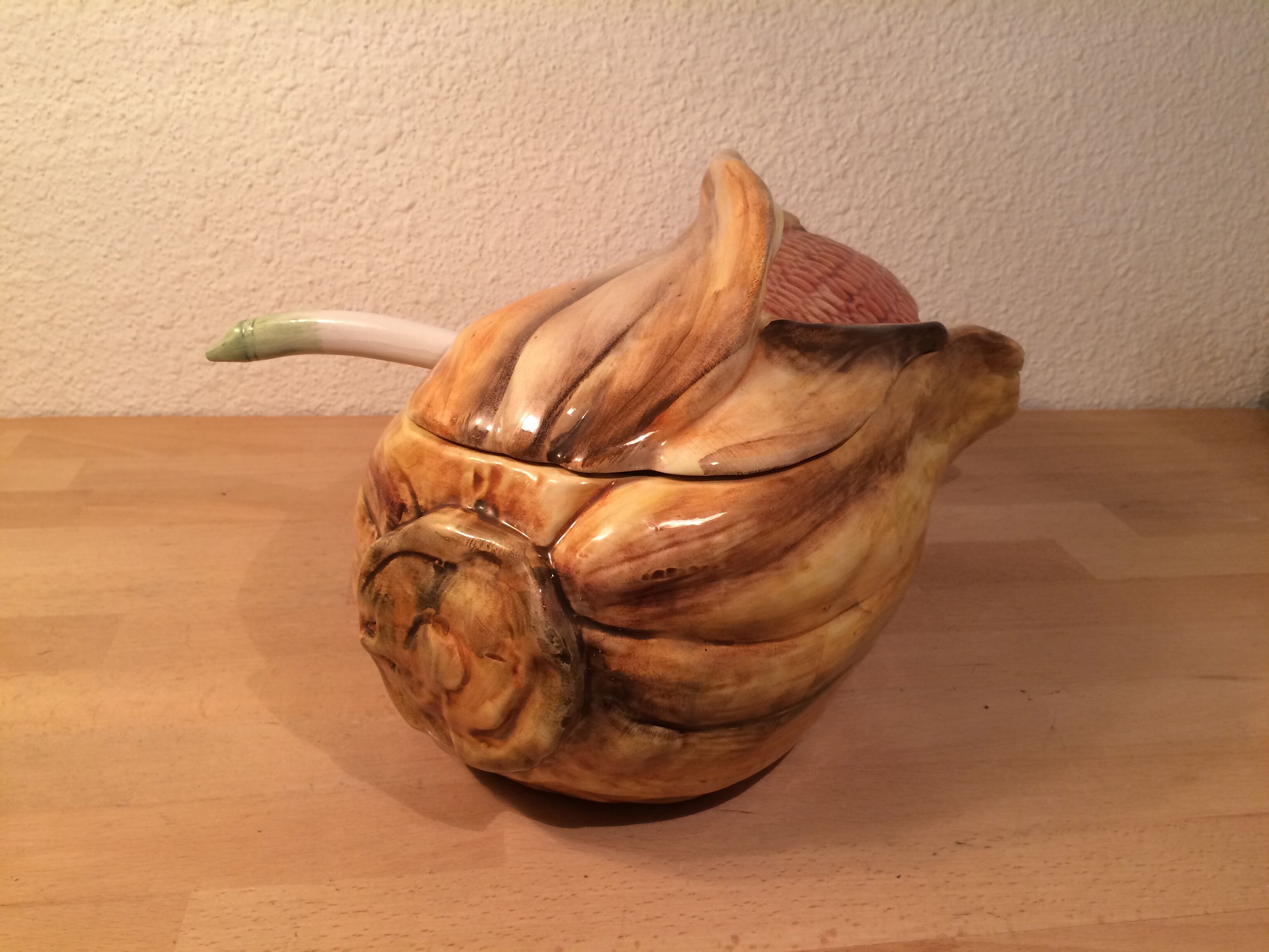 Soup cob of ceramic corn slurry vintage