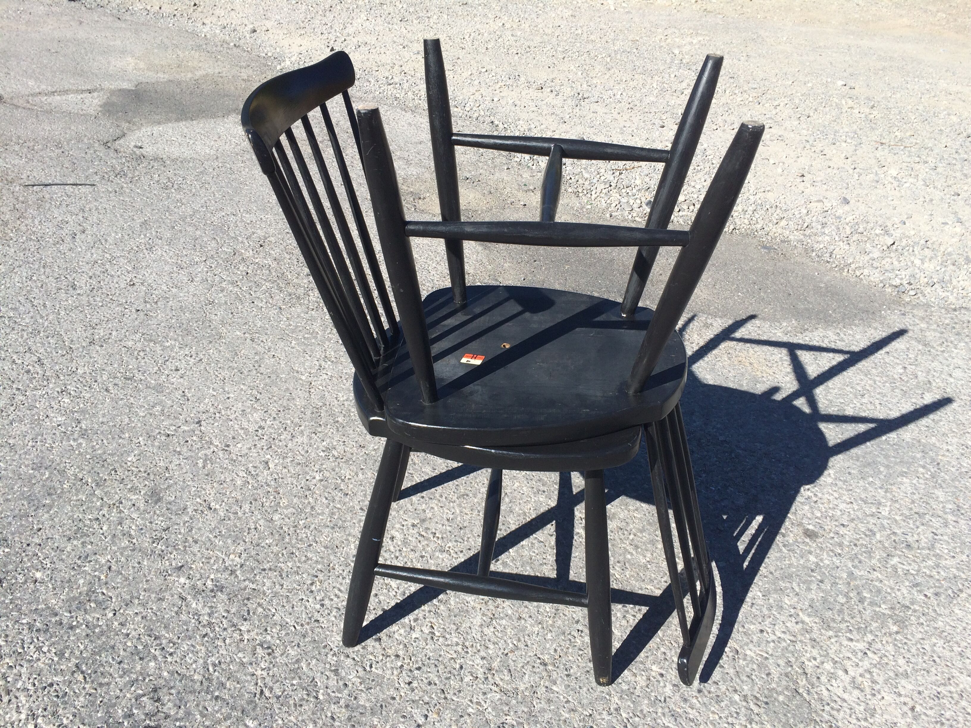 Pair of Hagafors vintage Scandinavian design chairs