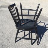 Pair of Hagafors vintage Scandinavian design chairs