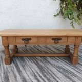 Solid oak farmhouse coffee table