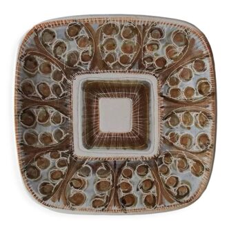 Square plate by ceramist Marcel Guillot