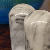 Salt and pepper shaker in Carrara marble